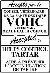Accepté par le Conseil vétérinaire de la santé dentaire